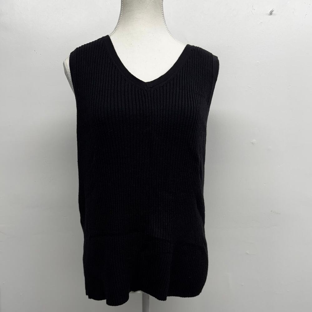 Relativity Black Tank Top Size 2X